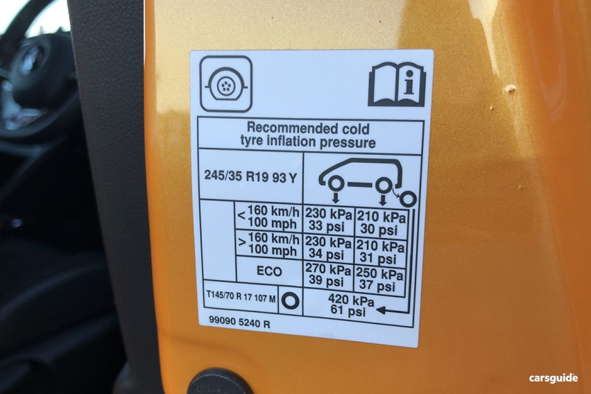 Renault Megane Tyre Pressure PSI, KPA & Bar CarsGuide